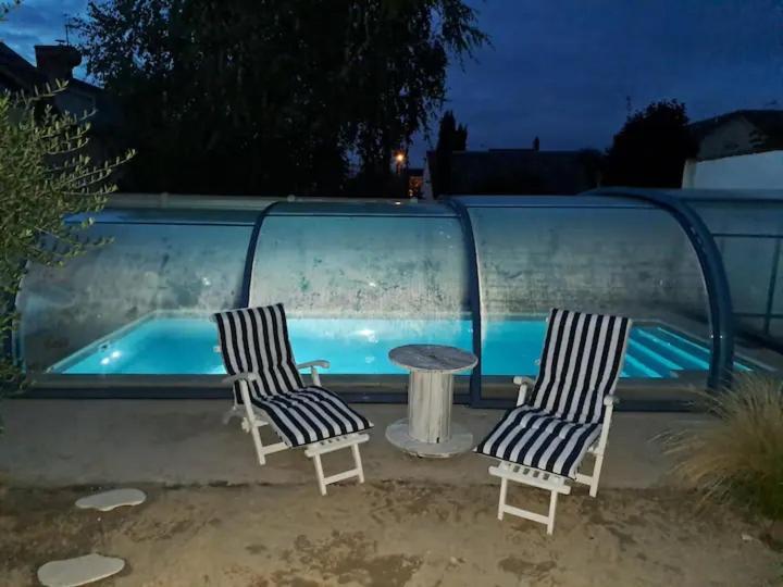 Chambre Bleue Avec Acces Plage Бурж Экстерьер фото